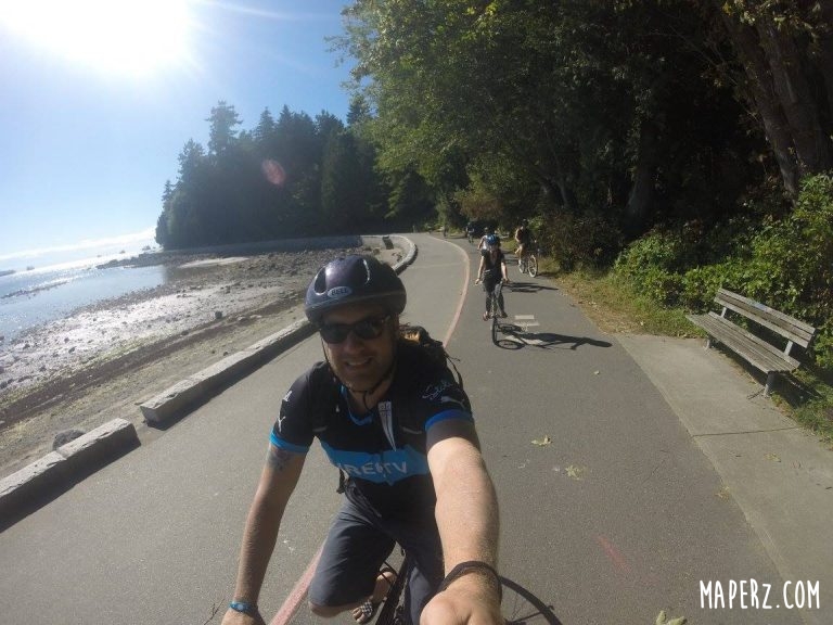 Un día de paseo en bicicleta por el Stanley Park y el Seawall de Vancouver, Canada