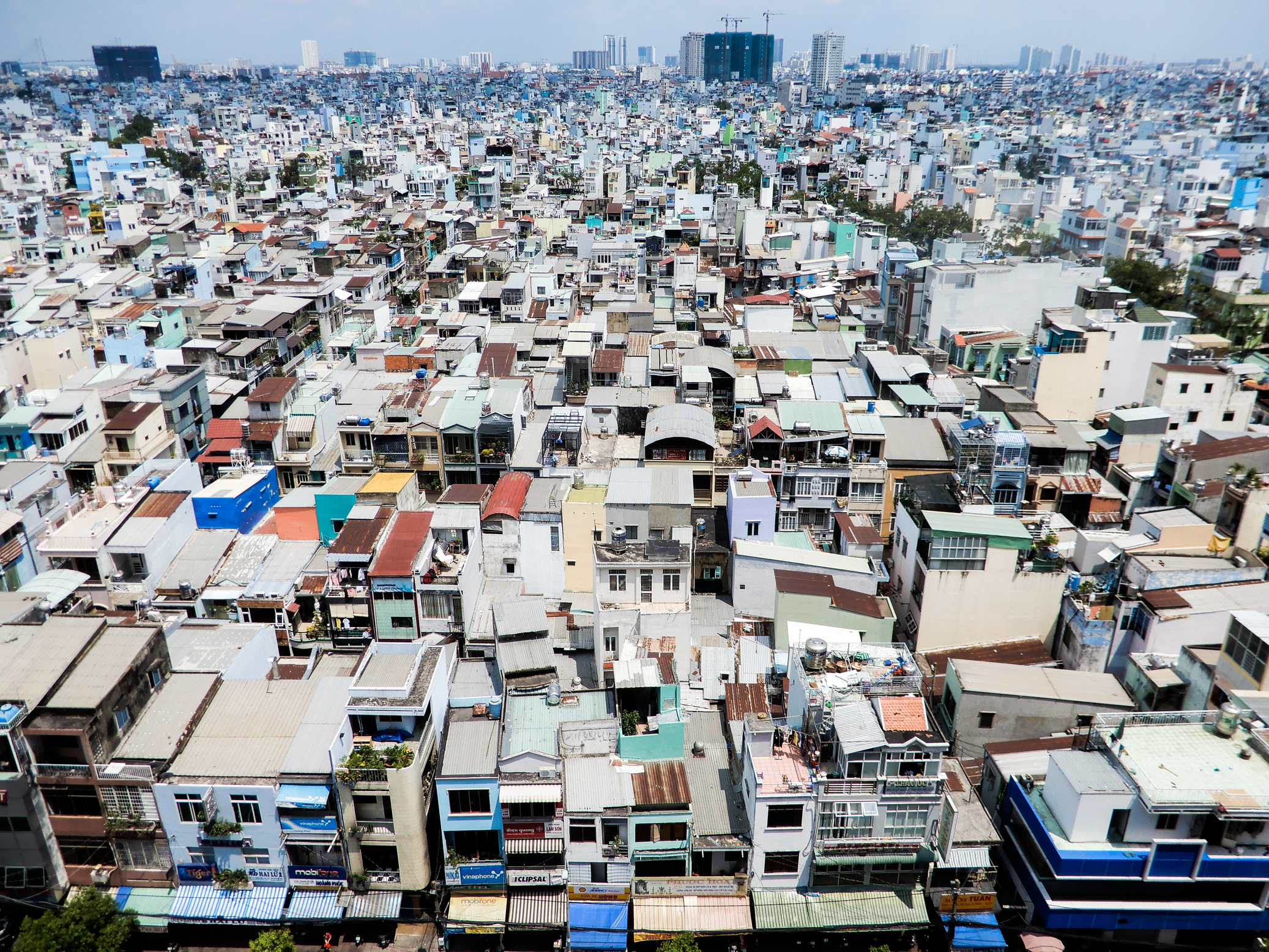 Vista a la ciudad de Ho Chi Minh