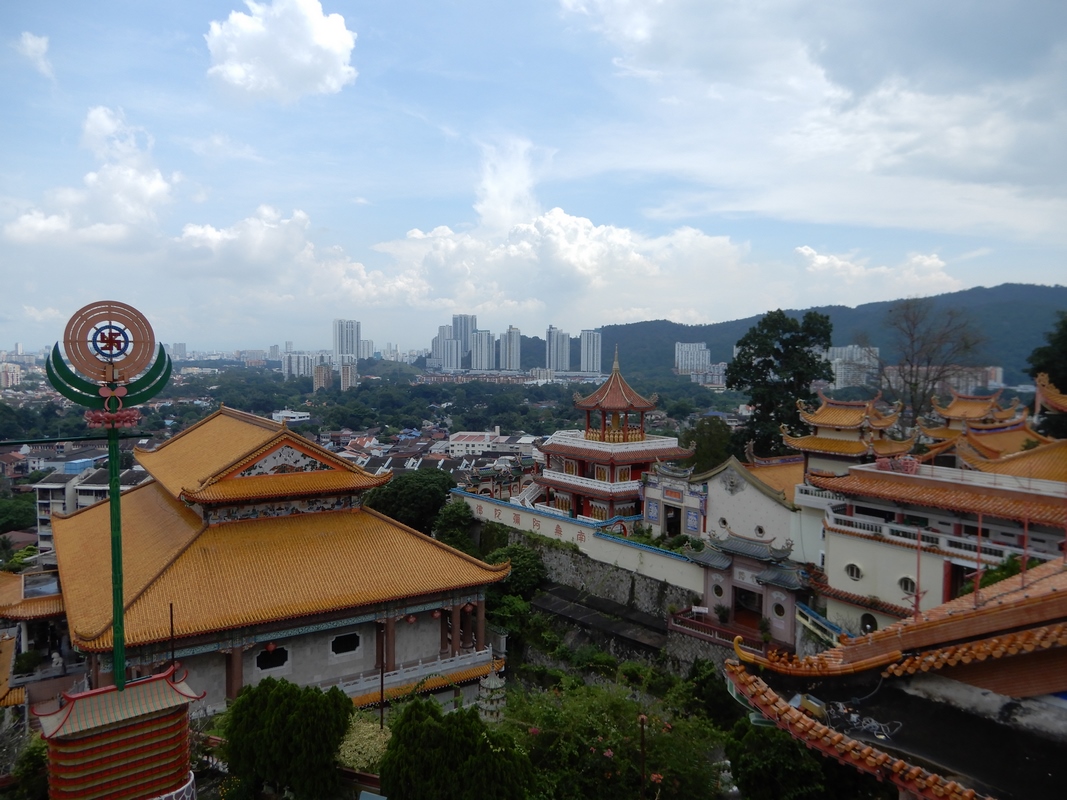 Vista de Penang desde el templo Kek Lok Si
