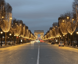 campos eliseos en navidad